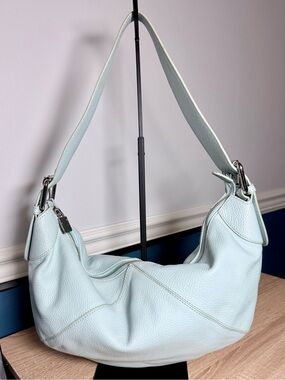 Furla Light Blue Pebbled Leather Shoulder Bag | ✨ | 2000s–Early 2010s ✨
